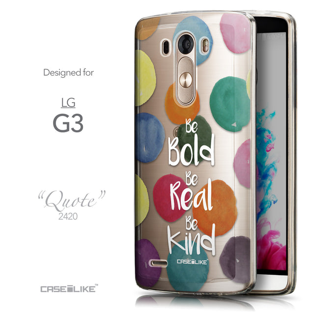 Front & Side View - CASEiLIKE LG G3 back cover Quote 2420