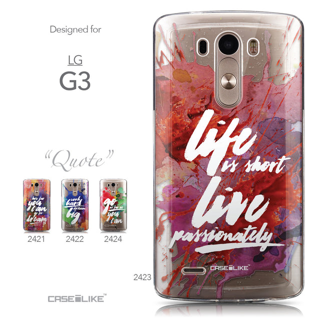 Collection - CASEiLIKE LG G3 back cover Quote 2423