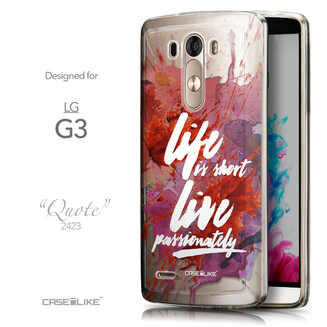 Front & Side View - CASEiLIKE LG G3 back cover Quote 2423