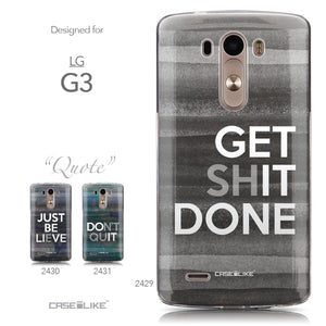 Collection - CASEiLIKE LG G3 back cover Quote 2429