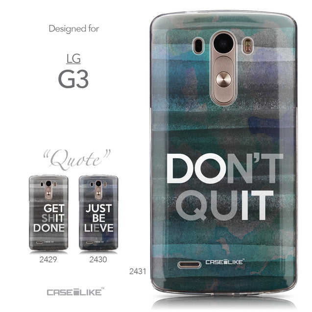 Collection - CASEiLIKE LG G3 back cover Quote 2431
