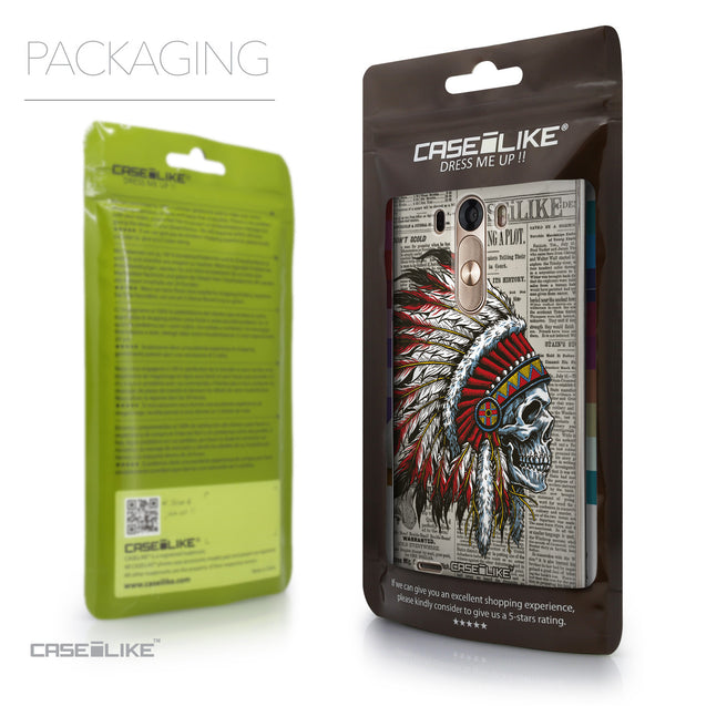 Packaging - CASEiLIKE LG G3 back cover Art of Skull 2522
