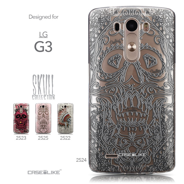 Collection - CASEiLIKE LG G3 back cover Art of Skull 2524