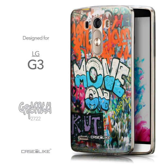 Front & Side View - CASEiLIKE LG G3 back cover Graffiti 2722