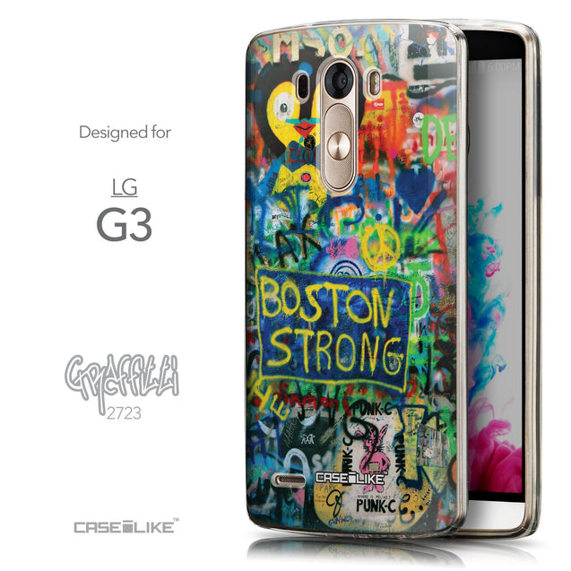 Front & Side View - CASEiLIKE LG G3 back cover Graffiti 2723