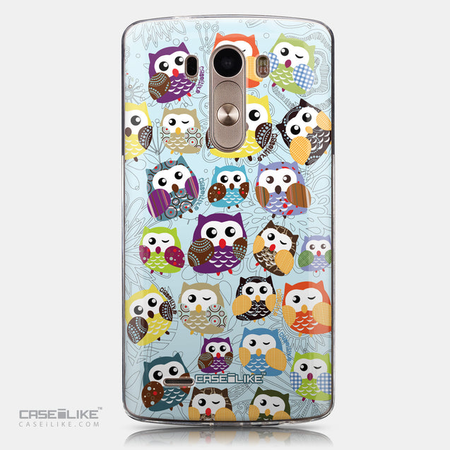 CASEiLIKE LG G3 back cover Owl Graphic Design 3312
