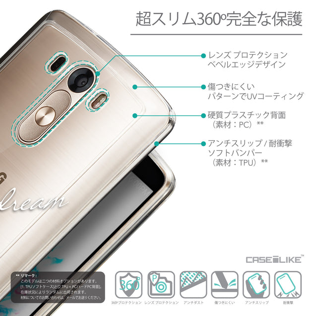Details in Japanese - CASEiLIKE LG G3 back cover Owl Graphic Design 3314