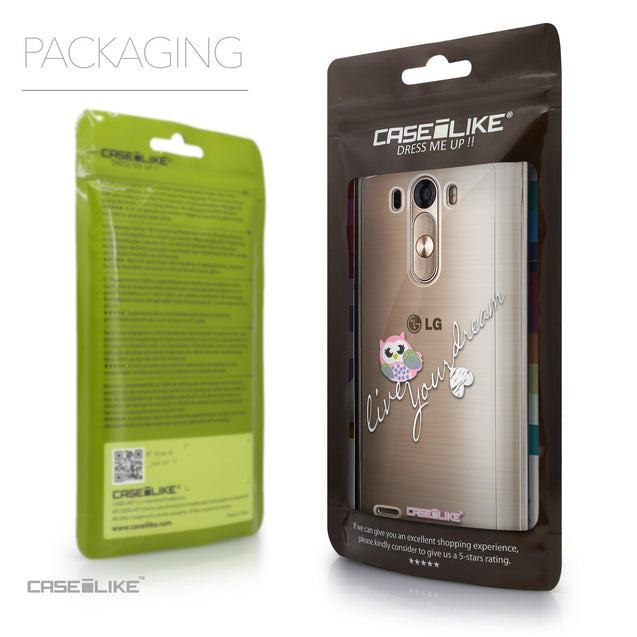 Packaging - CASEiLIKE LG G3 back cover Owl Graphic Design 3314