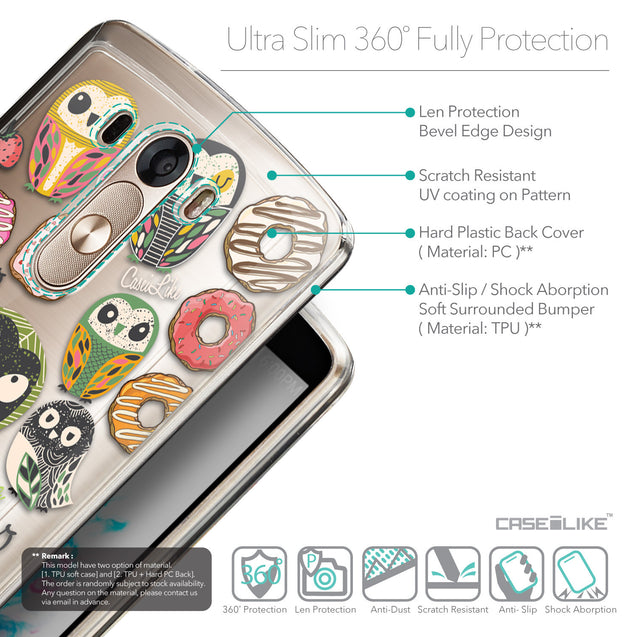 Details in English - CASEiLIKE LG G3 back cover Owl Graphic Design 3315