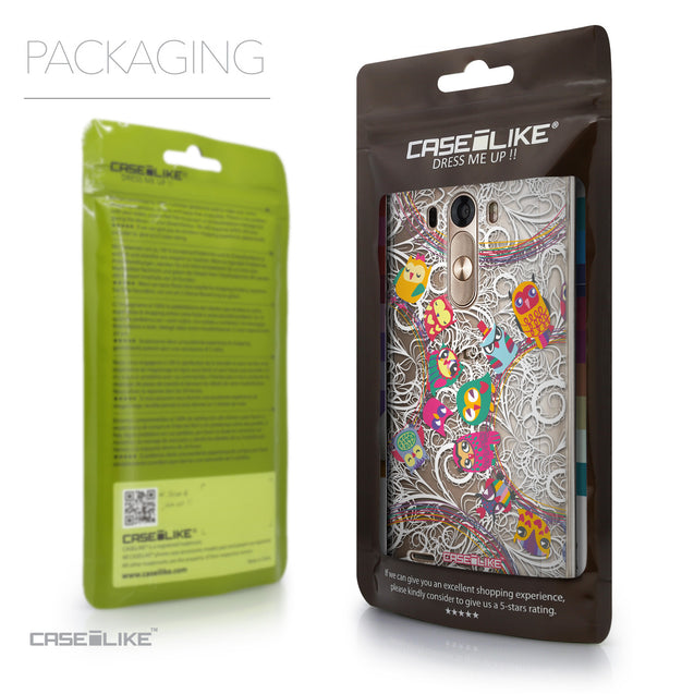 Packaging - CASEiLIKE LG G3 back cover Owl Graphic Design 3316