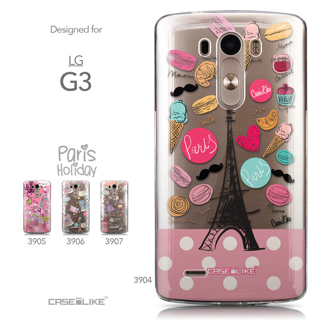 Collection - CASEiLIKE LG G3 back cover Paris Holiday 3904