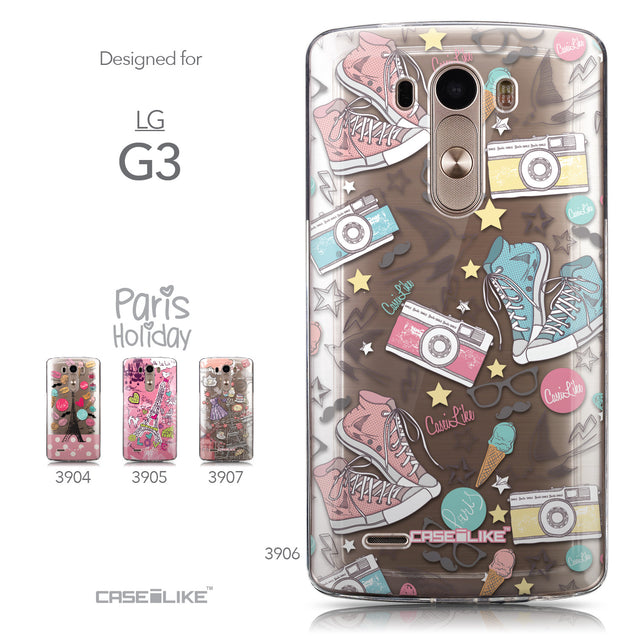 Collection - CASEiLIKE LG G3 back cover Paris Holiday 3906
