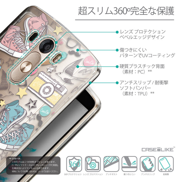 Details in Japanese - CASEiLIKE LG G3 back cover Paris Holiday 3906