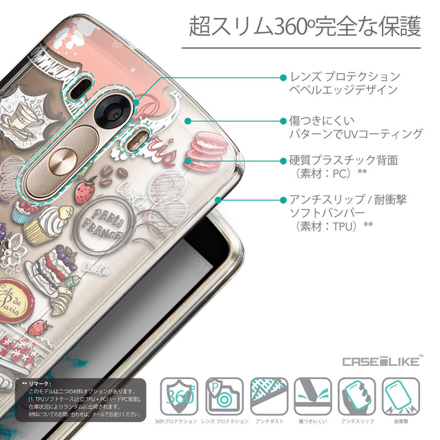 Details in Japanese - CASEiLIKE LG G3 back cover Paris Holiday 3907