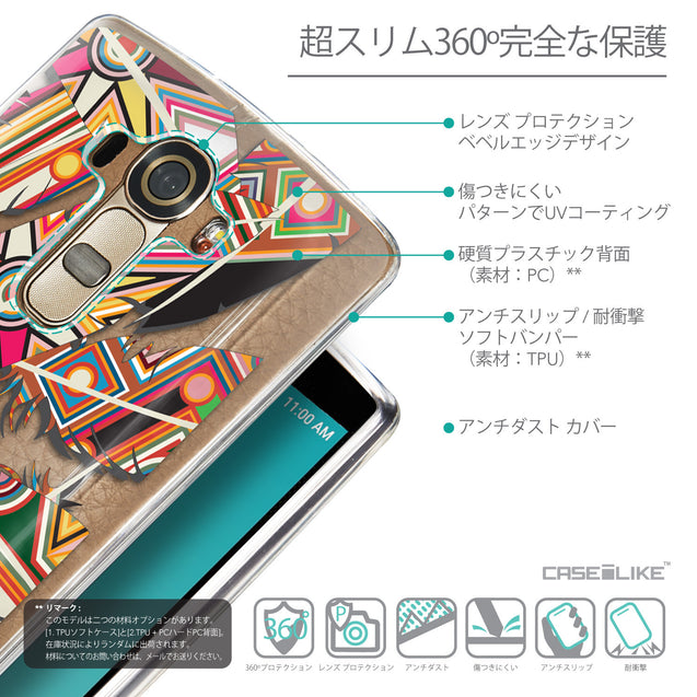 Details in Japanese - CASEiLIKE LG G4 back cover Indian Tribal Theme Pattern 2054