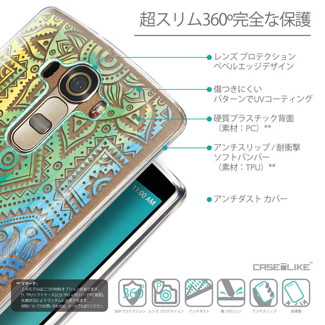 Details in Japanese - CASEiLIKE LG G4 back cover Indian Line Art 2064