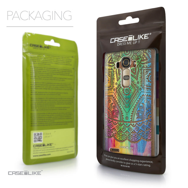 Packaging - CASEiLIKE LG G4 back cover Indian Line Art 2064