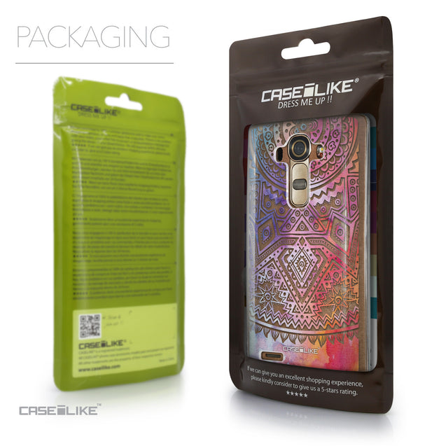 Packaging - CASEiLIKE LG G4 back cover Indian Line Art 2065