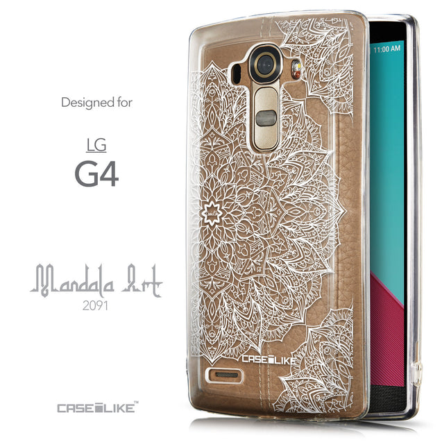 Front & Side View - CASEiLIKE LG G4 back cover Mandala Art 2091