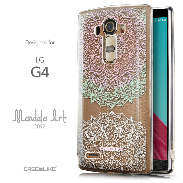 Front & Side View - CASEiLIKE LG G4 back cover Mandala Art 2092