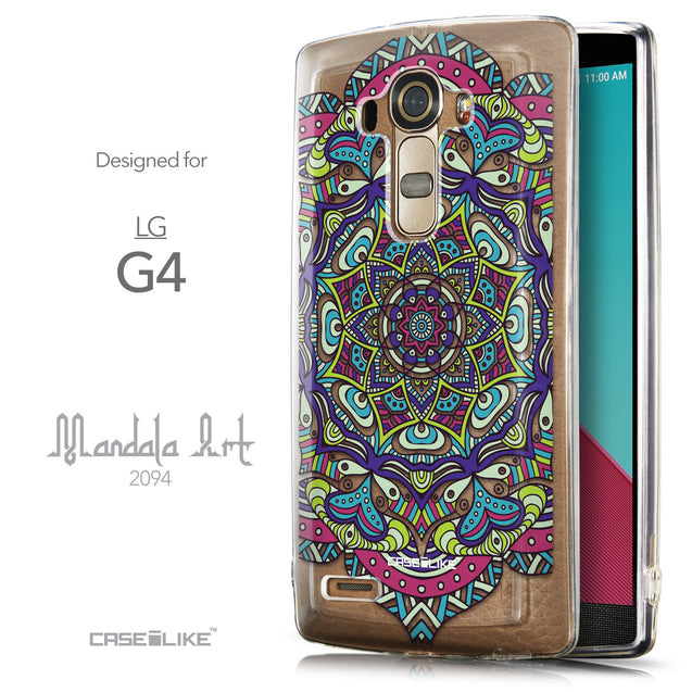 Front & Side View - CASEiLIKE LG G4 back cover Mandala Art 2094