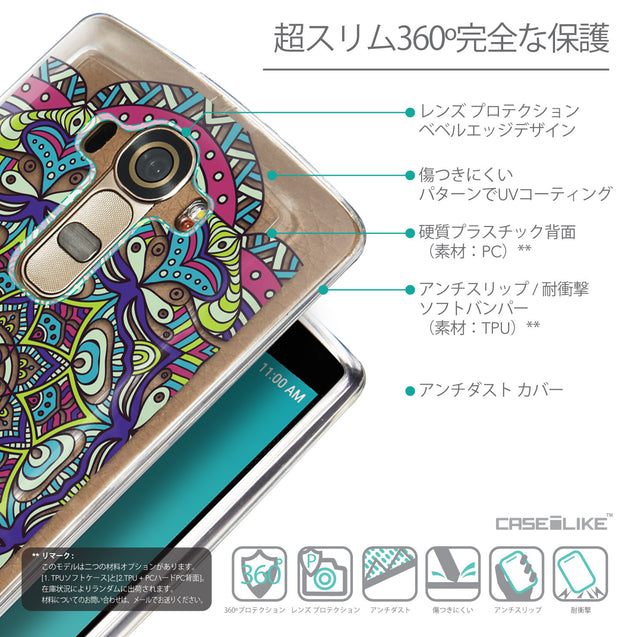 Details in Japanese - CASEiLIKE LG G4 back cover Mandala Art 2094