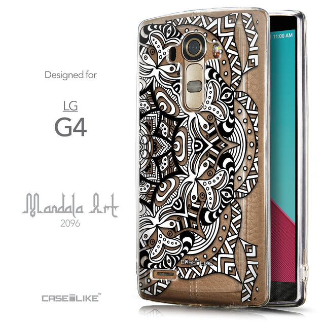 Front & Side View - CASEiLIKE LG G4 back cover Mandala Art 2096