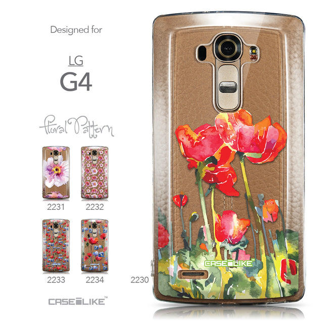 Collection - CASEiLIKE LG G4 back cover Watercolor Floral 2230