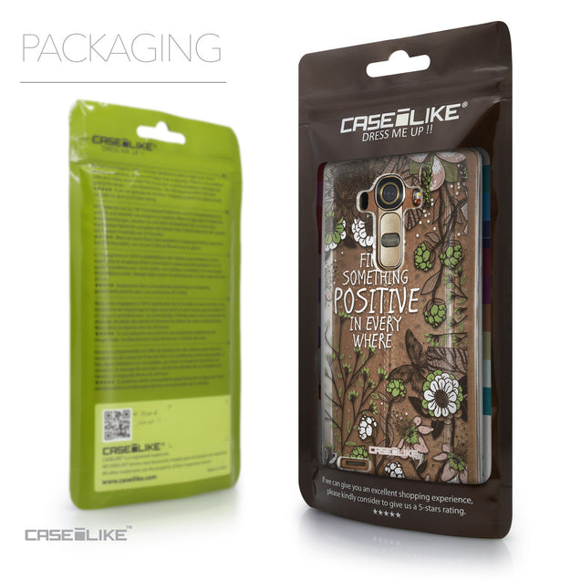 Packaging - CASEiLIKE LG G4 back cover Blooming Flowers 2250