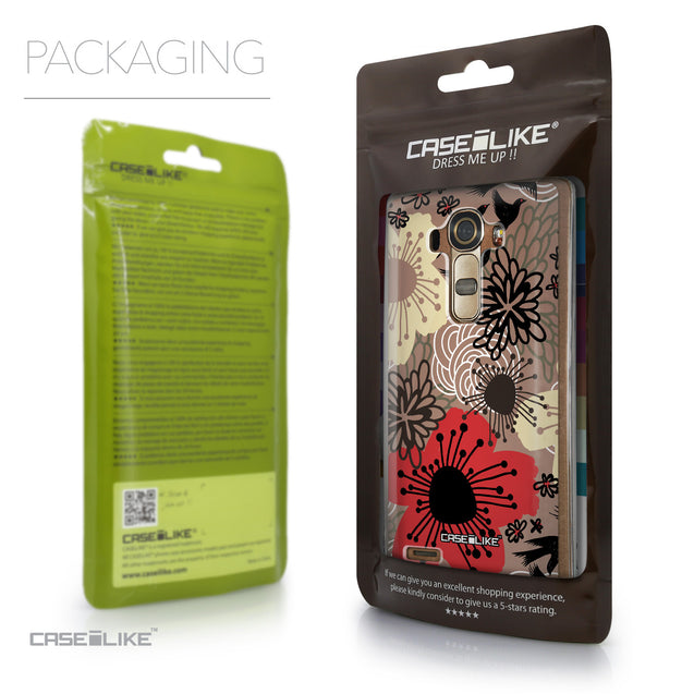 Packaging - CASEiLIKE LG G4 back cover Japanese Floral 2254