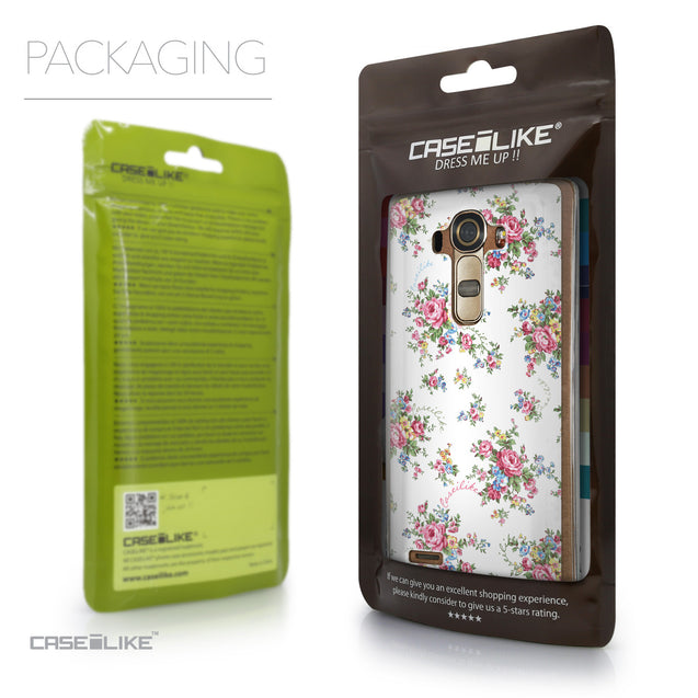 Packaging - CASEiLIKE LG G4 back cover Floral Rose Classic 2260