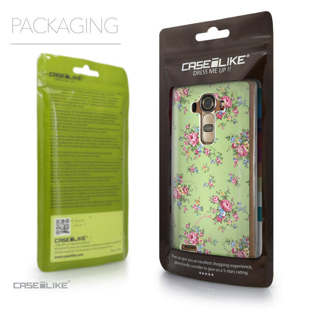 Packaging - CASEiLIKE LG G4 back cover Floral Rose Classic 2262