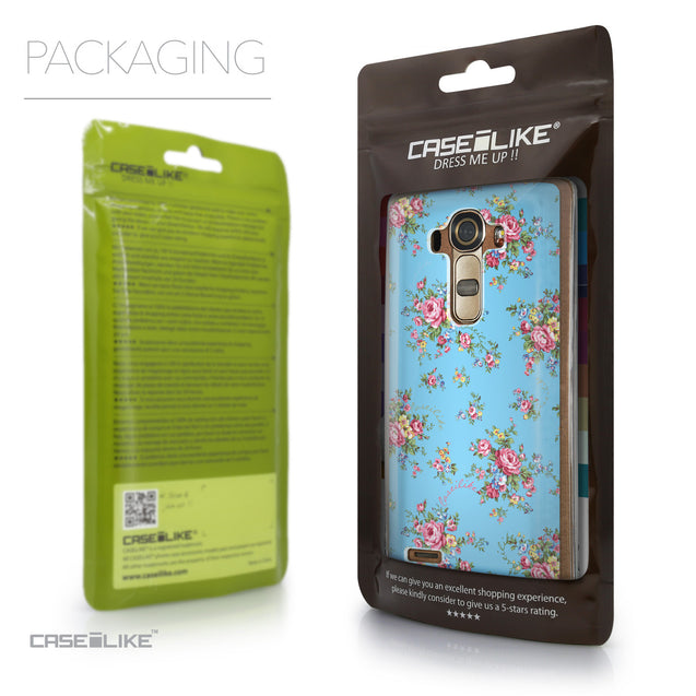 Packaging - CASEiLIKE LG G4 back cover Floral Rose Classic 2263