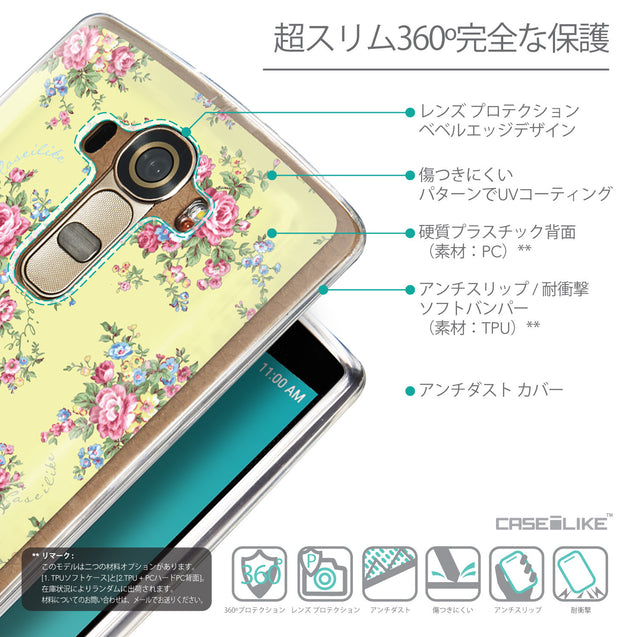 Details in Japanese - CASEiLIKE LG G4 back cover Floral Rose Classic 2264
