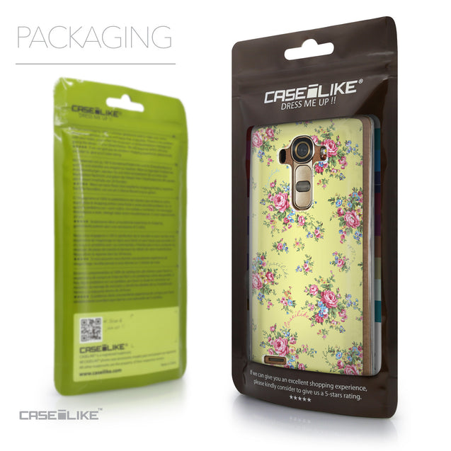 Packaging - CASEiLIKE LG G4 back cover Floral Rose Classic 2264