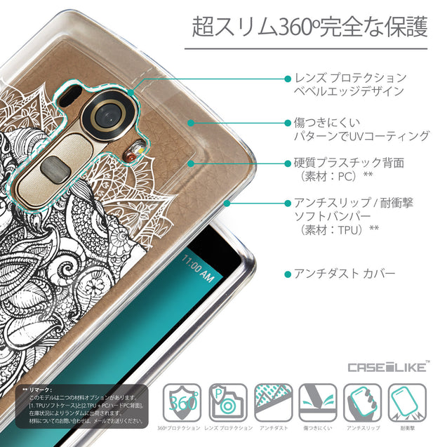 Details in Japanese - CASEiLIKE LG G4 back cover Mandala Art 2300