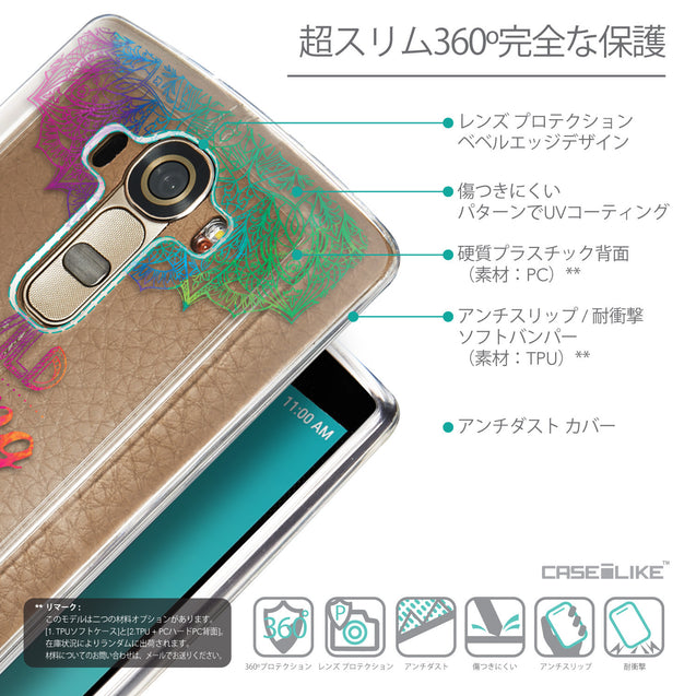 Details in Japanese - CASEiLIKE LG G4 back cover Mandala Art 2302