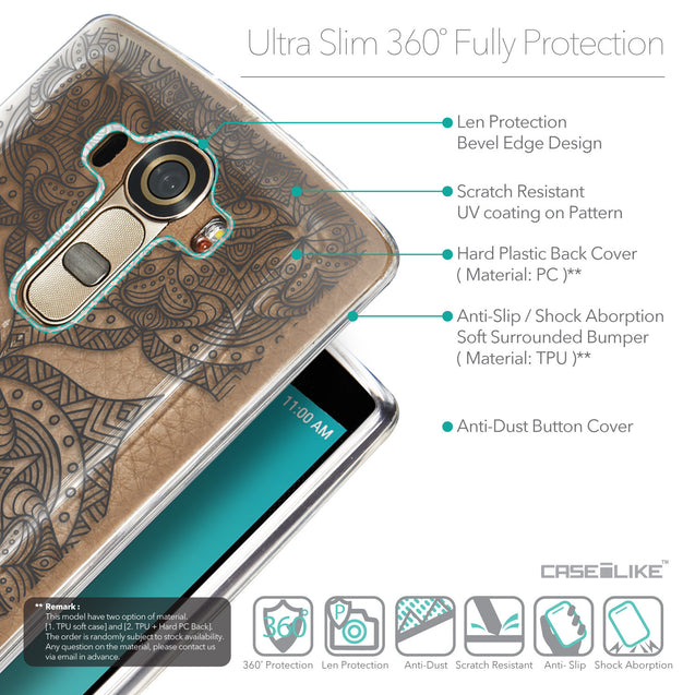 Details in English - CASEiLIKE LG G4 back cover Mandala Art 2304