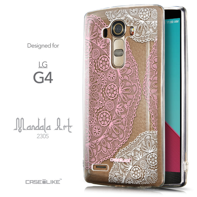 Front & Side View - CASEiLIKE LG G4 back cover Mandala Art 2305