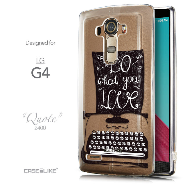 Front & Side View - CASEiLIKE LG G4 back cover Quote 2400