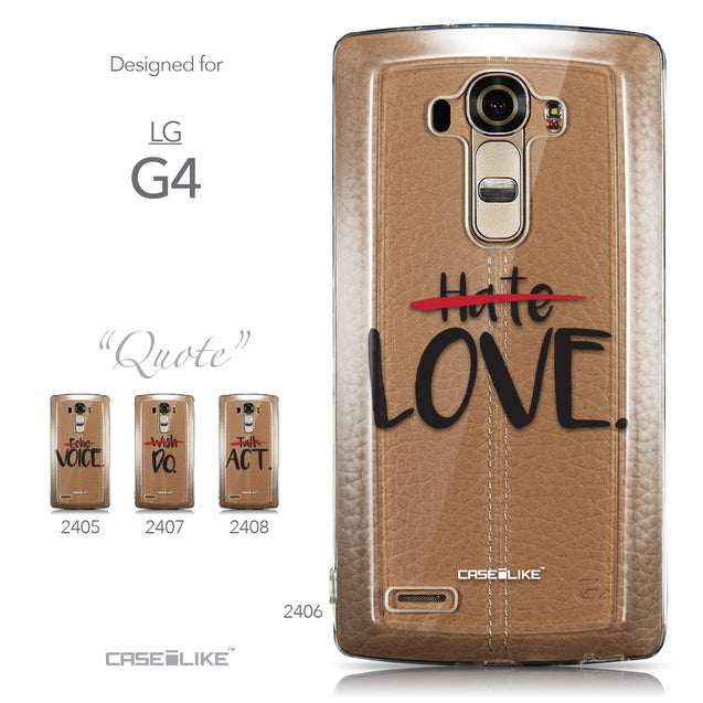 Collection - CASEiLIKE LG G4 back cover Quote 2406