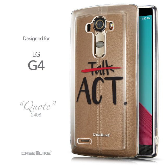 Front & Side View - CASEiLIKE LG G4 back cover Quote 2408