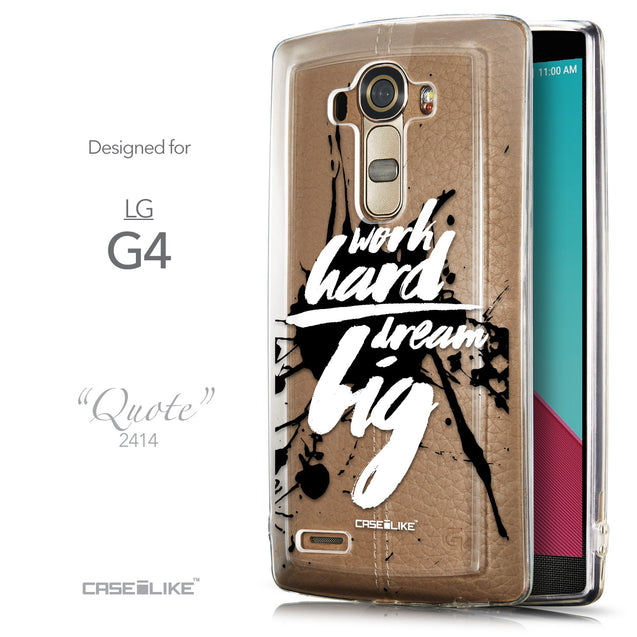 Front & Side View - CASEiLIKE LG G4 back cover Quote 2414