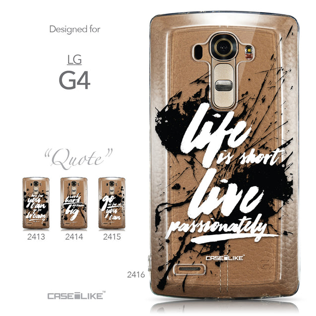 Collection - CASEiLIKE LG G4 back cover Quote 2416