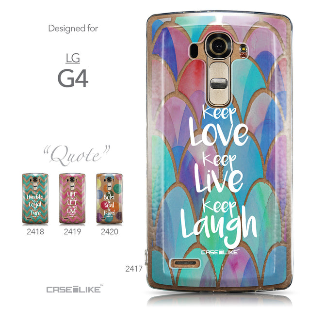 Collection - CASEiLIKE LG G4 back cover Quote 2417