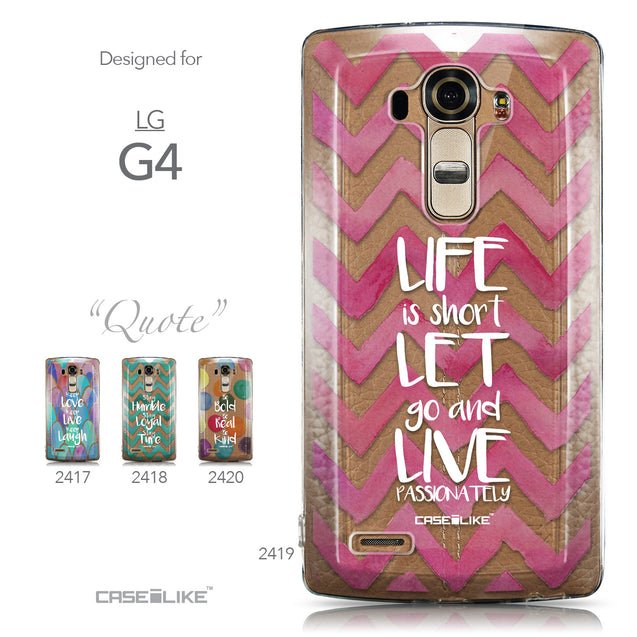Collection - CASEiLIKE LG G4 back cover Quote 2419