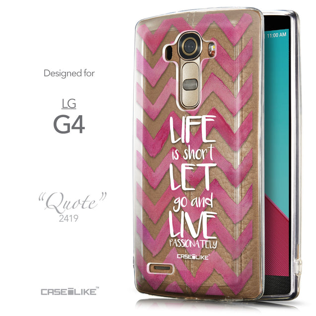 Front & Side View - CASEiLIKE LG G4 back cover Quote 2419