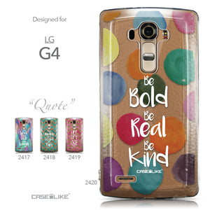 Collection - CASEiLIKE LG G4 back cover Quote 2420