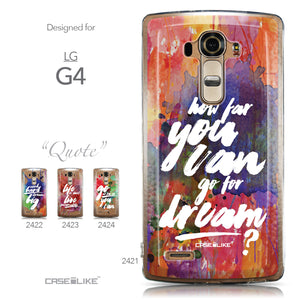 Collection - CASEiLIKE LG G4 back cover Quote 2421