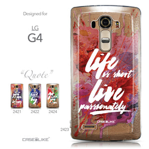 Collection - CASEiLIKE LG G4 back cover Quote 2423